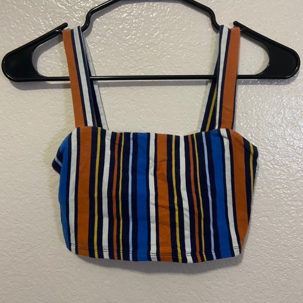 Striped tank crop top